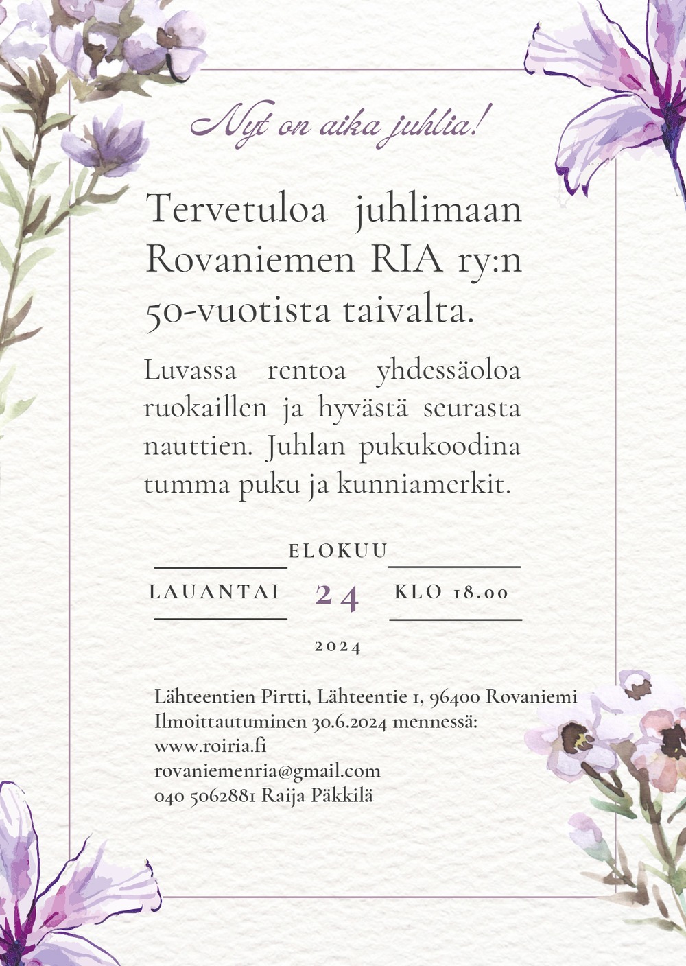 KUTSU Rovaniemen RIA 50